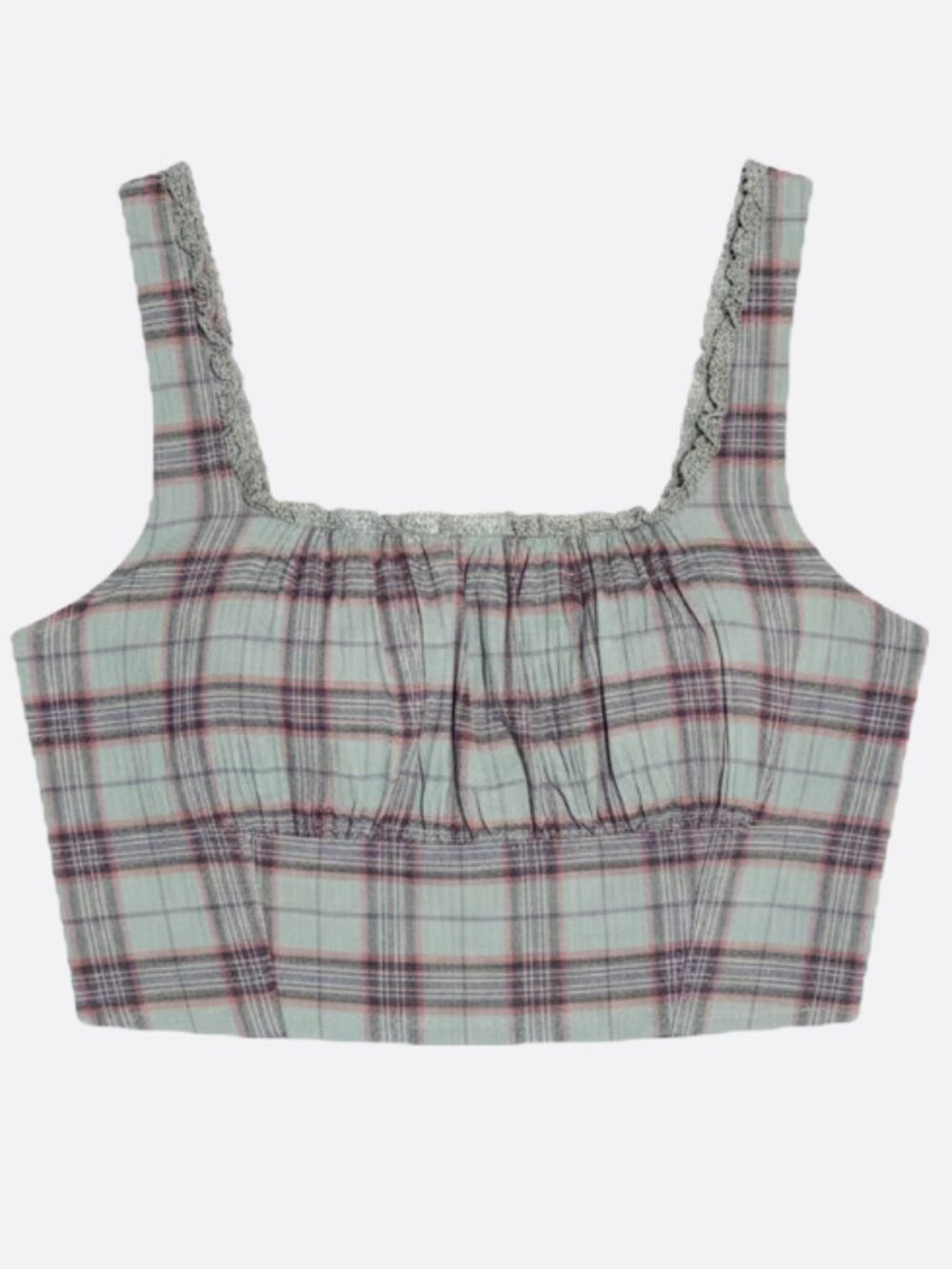Torrid LoveSick Plaid Corset Top Size 1